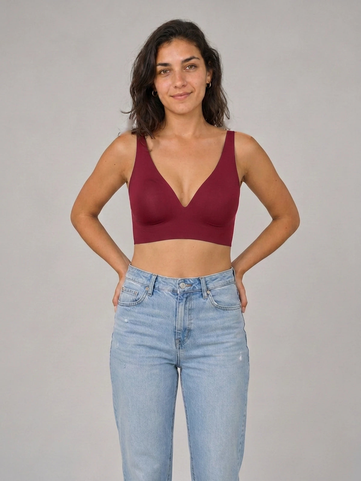 Jelly Bra in Weinrot