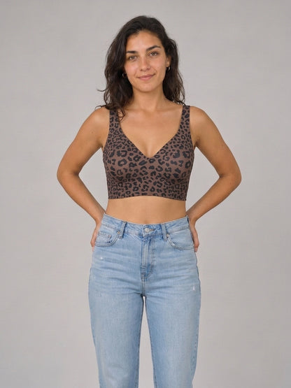 Jelly Bra in Leopard Braun