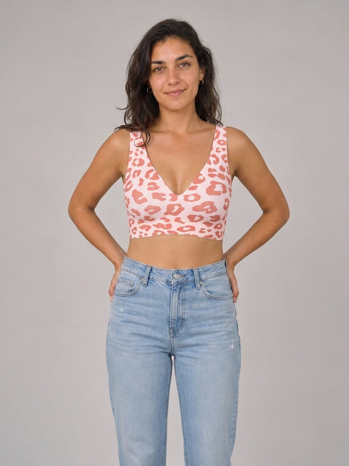 Jelly Bra in Leopard Rosa