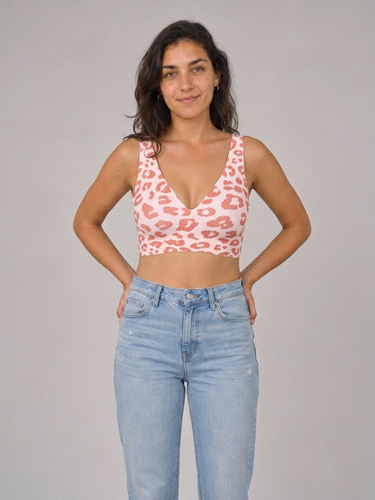 Jelly Bra in Leopard Rosa