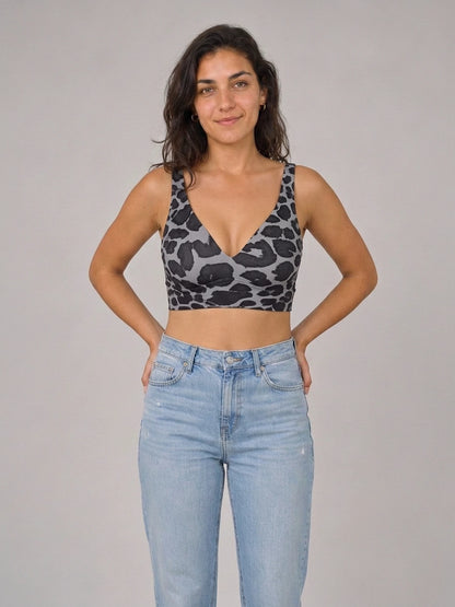 Jelly Bra in Leopard Grau